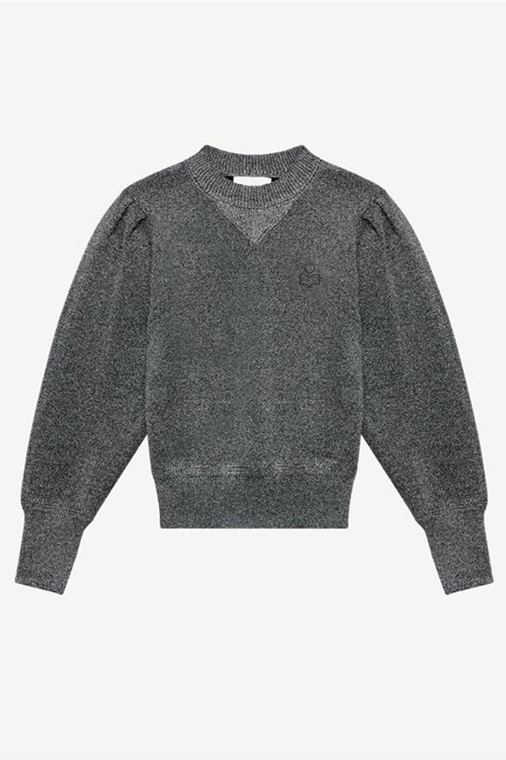 Kelaya lurex knit sweater with logo - Silver - Woman - 1