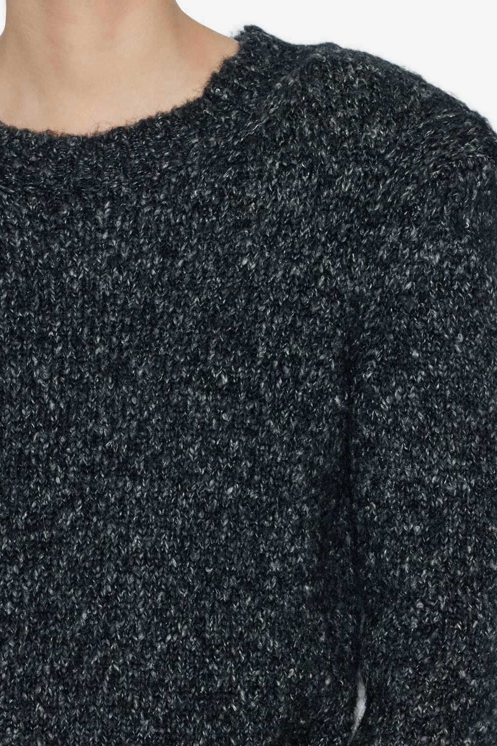 Kalo sweater in plain-colored fluffy knit - Anthracite - Woman - 3