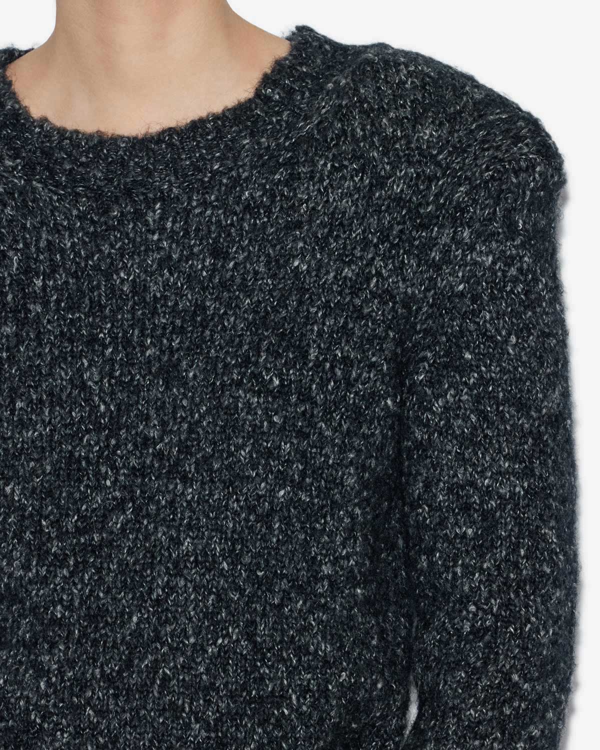 Kalo sweater in plain-colored fluffy knit - Anthracite - Woman - 2