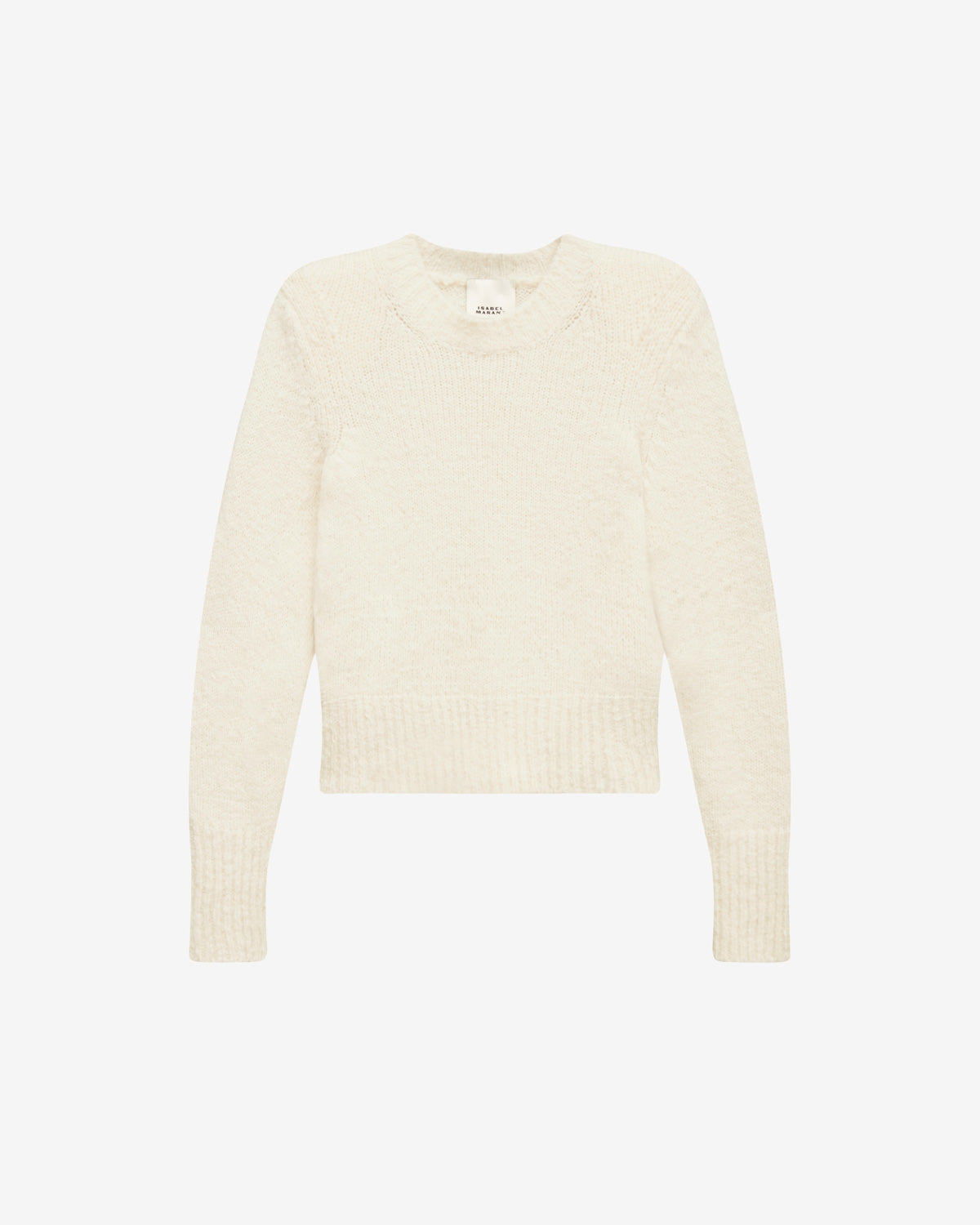 Kalo sweater in plain-colored fluffy knit - Ecru - Woman - 5