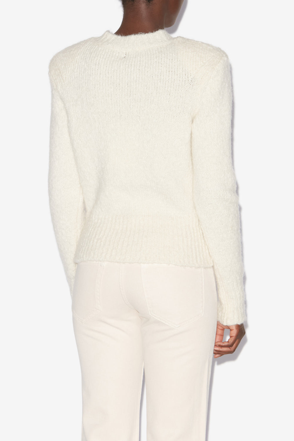 Maglione kalo in soffice maglia tinta unita - Ecru - Woman - 5