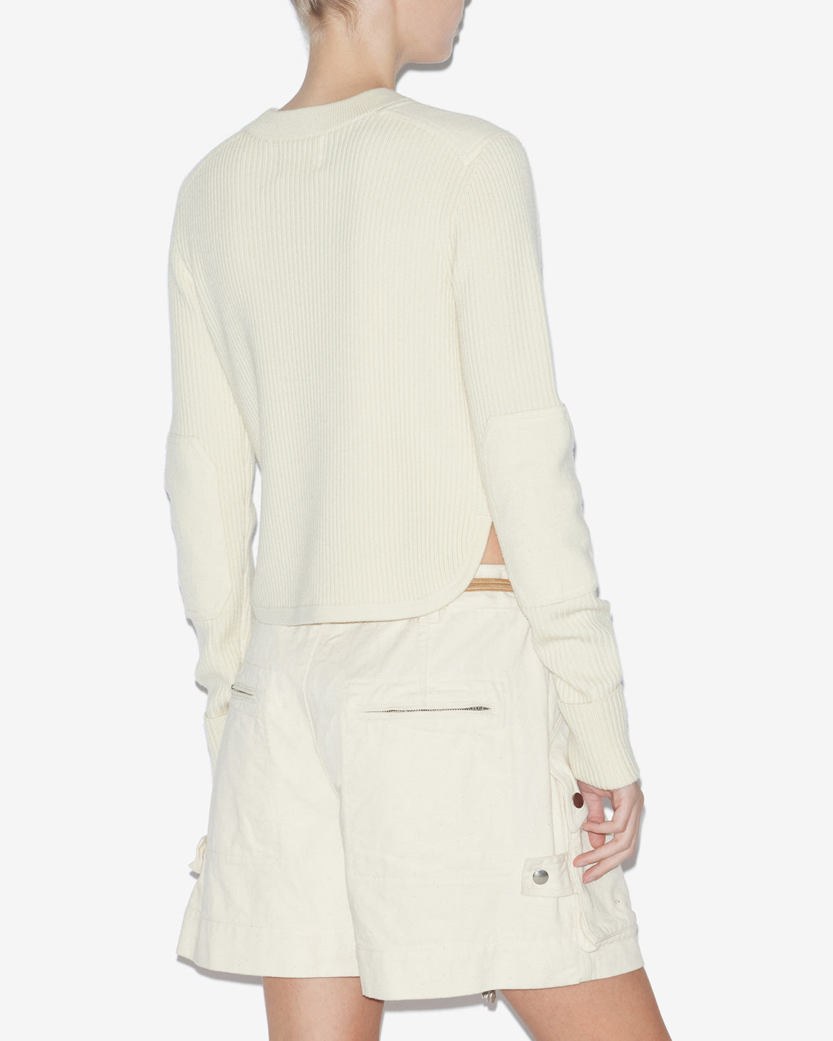 가빈(gabyne) 플레인 메리노 울 스웨터 - 에크루 - Woman - 4