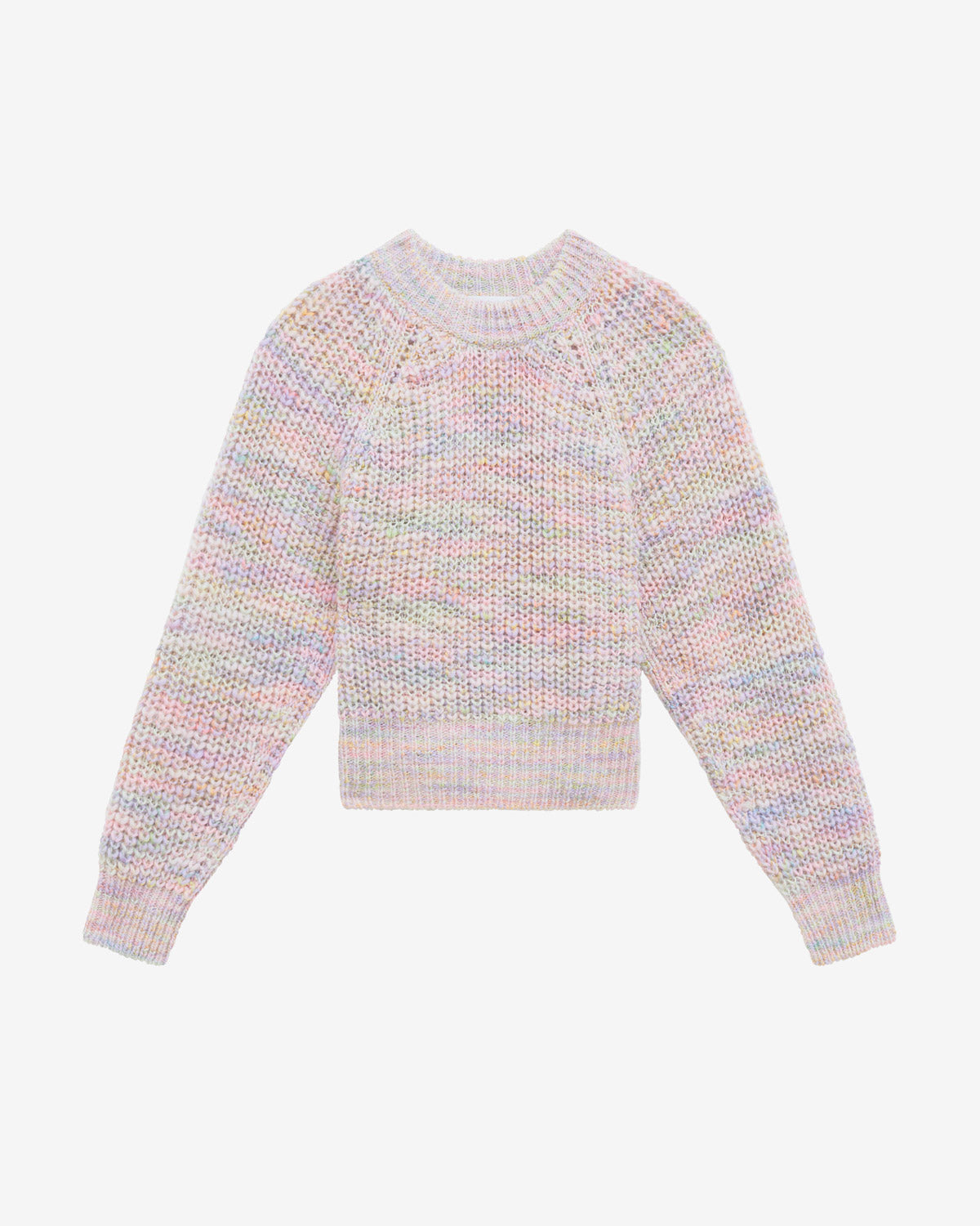 Romine sweater in multicolored mouliné knit - Pink - Woman - 5