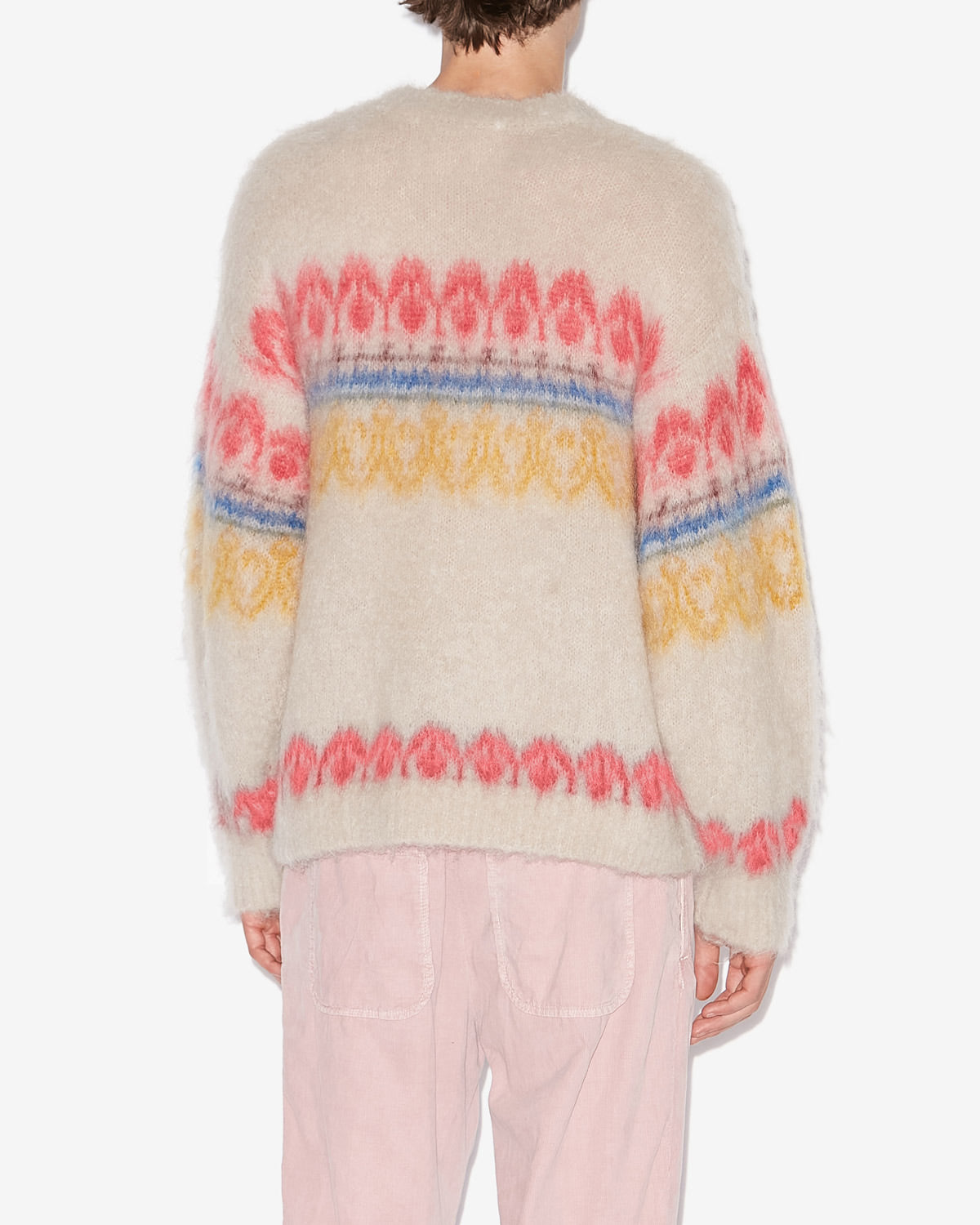 뒬리(dully) 아티 패턴 모헤어 스웨터 - 여러 가지 빛깔의 - Man - 4