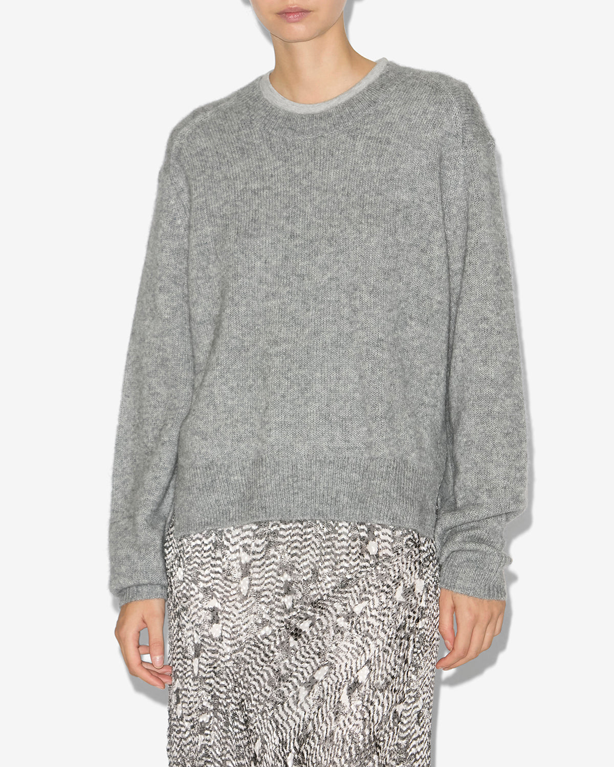 Lylia cashmere and alpaca knit sweater - Gray - Woman - 3