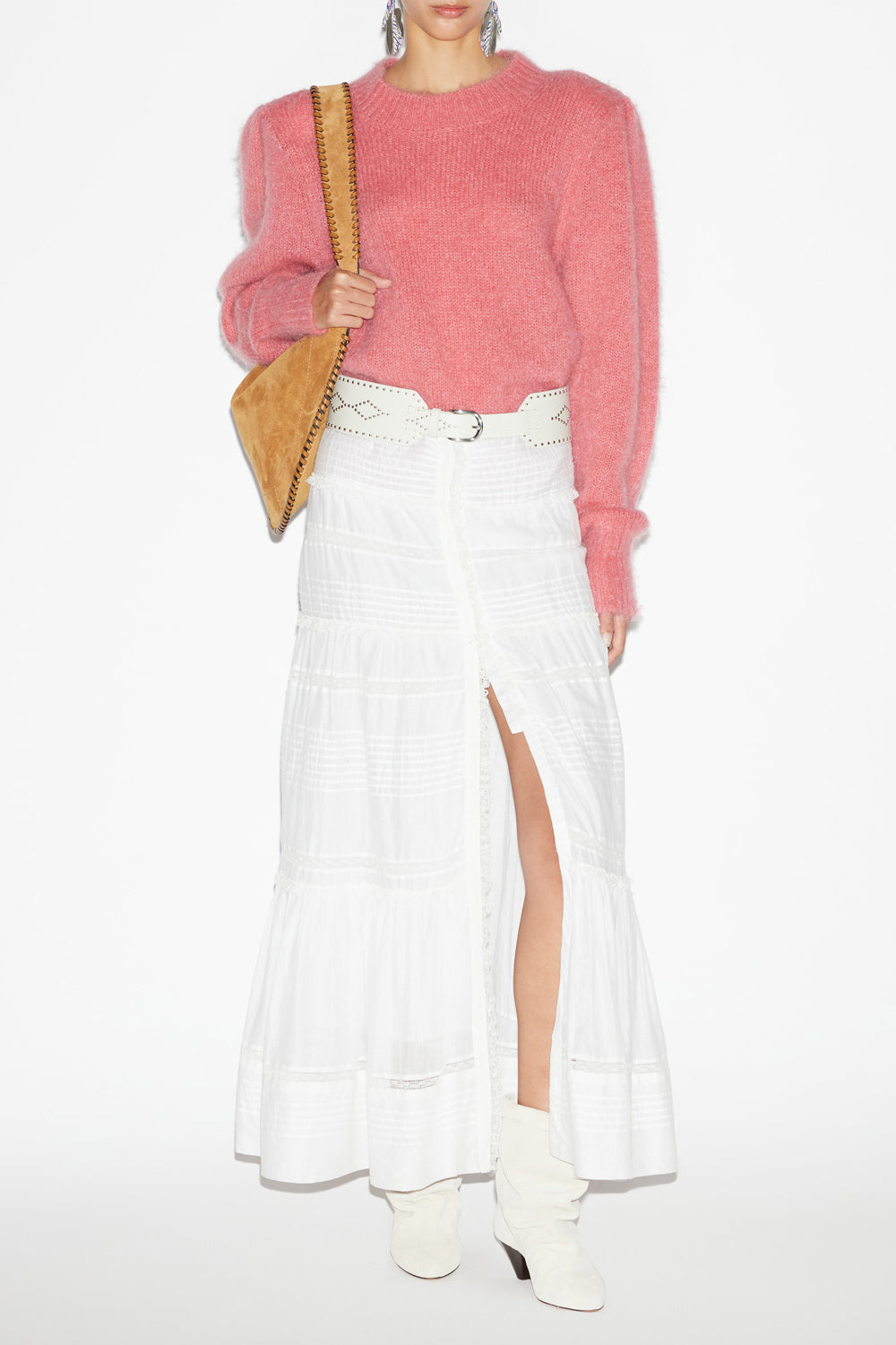 Maglione esmee in mohair tinta unita - Coral - Woman - 2