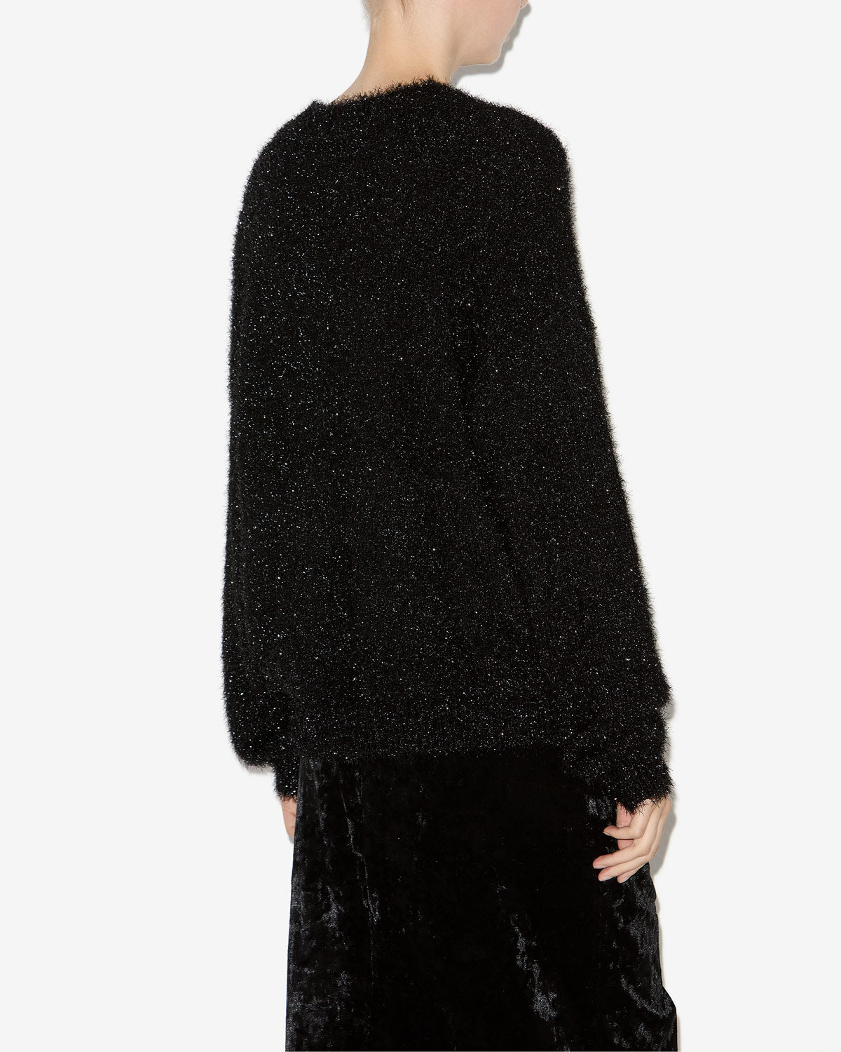 Sayers loose-fitting sweater in textured knit - Black - Woman - 4