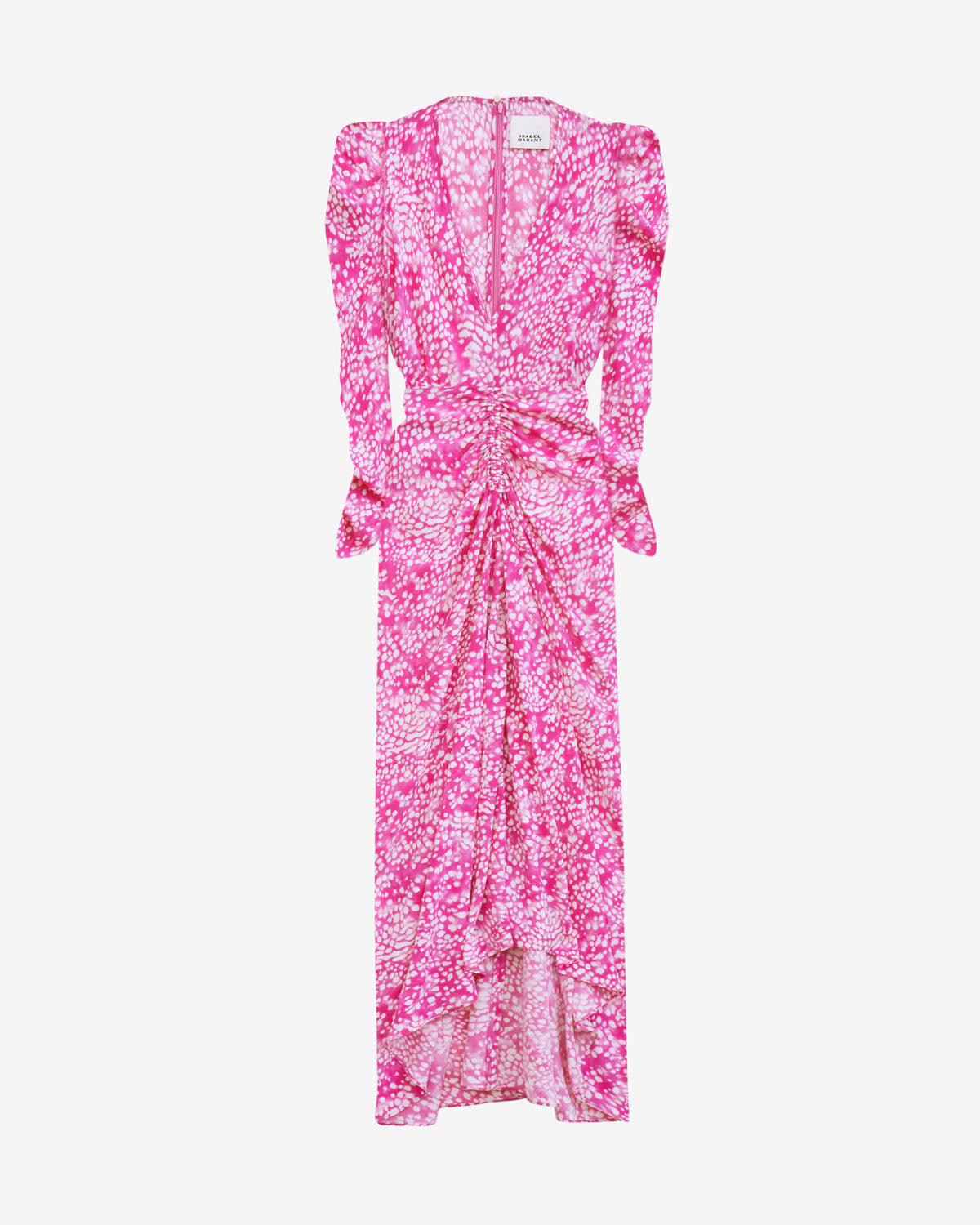 Albini dress Woman fuchsia-white | ISABEL MARANT Official online store