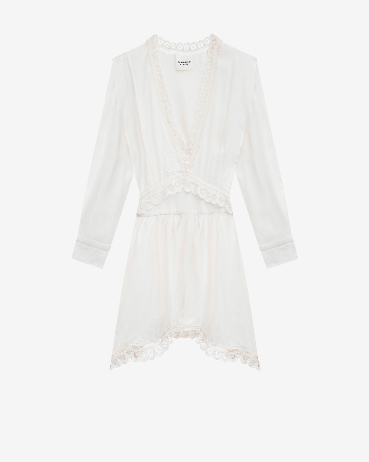 Felie short dress with english embroidery - White - Woman - 5