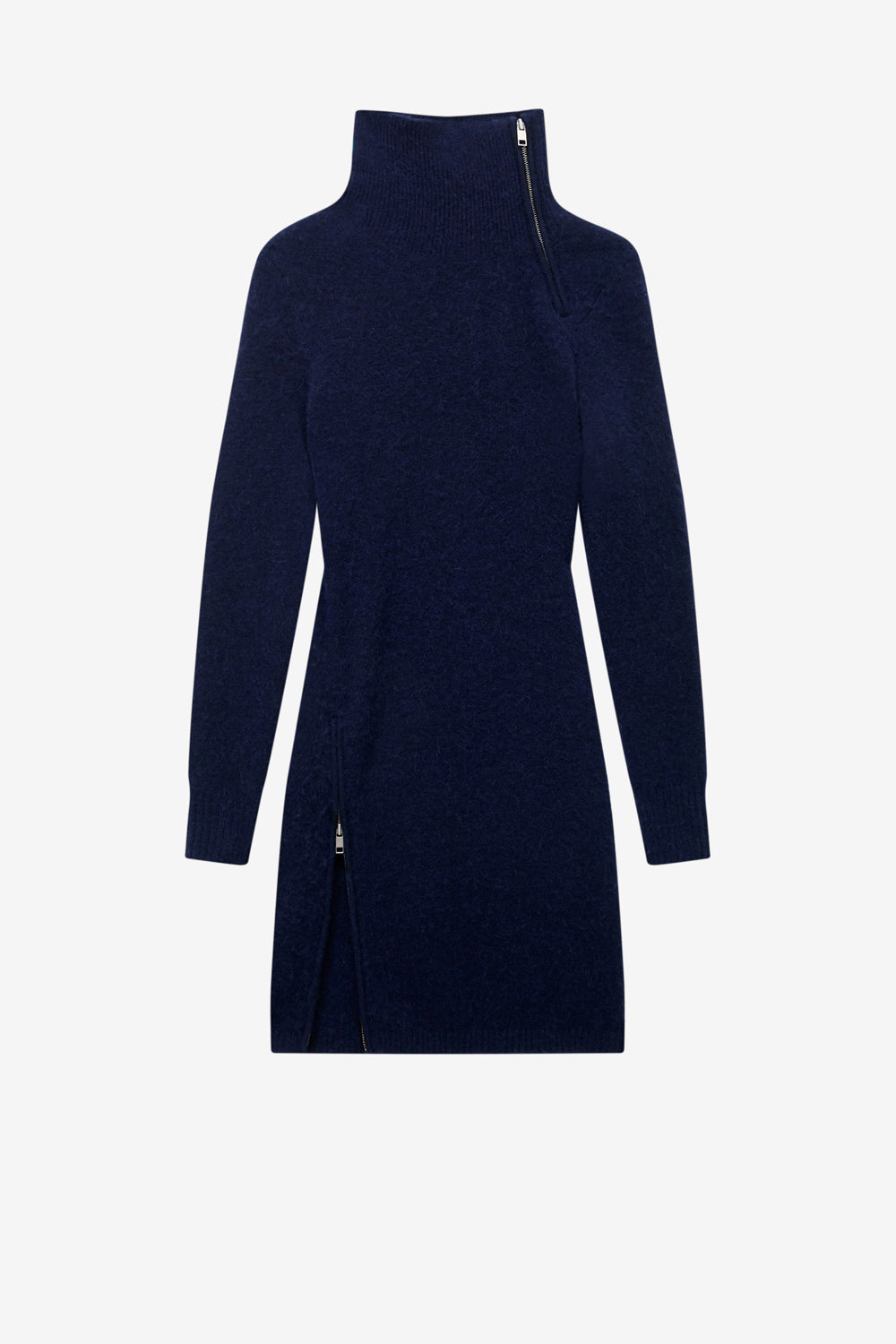 Ohara short alpaca sweater dress - Midnight - Woman - 1