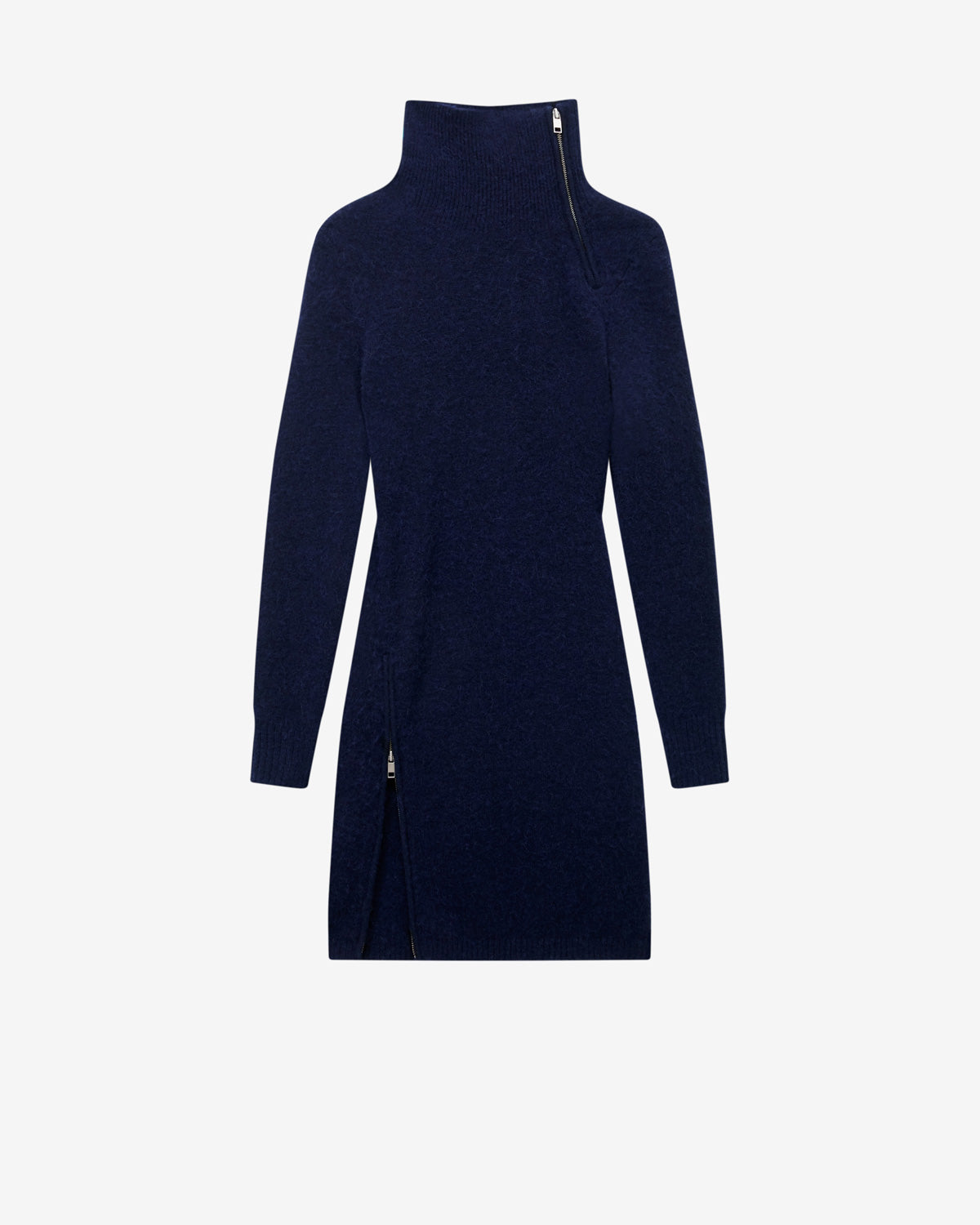 Ohara short alpaca sweater dress - Midnight - Woman - 5