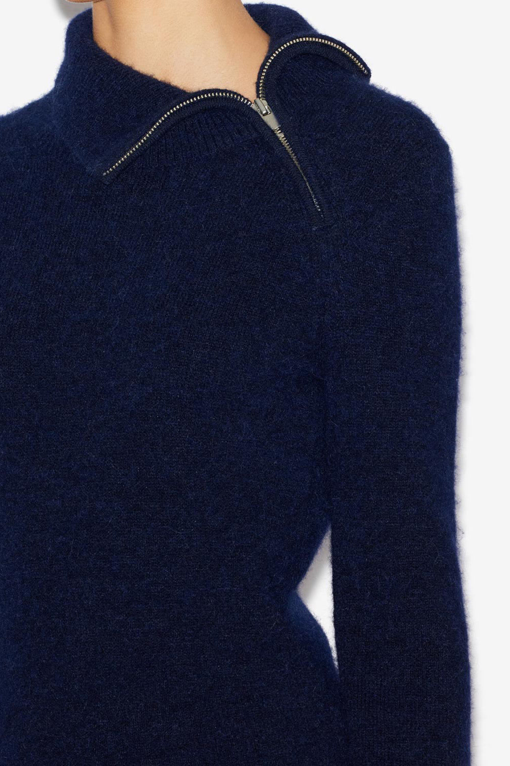 Ohara short alpaca sweater dress - Midnight - Woman - 3