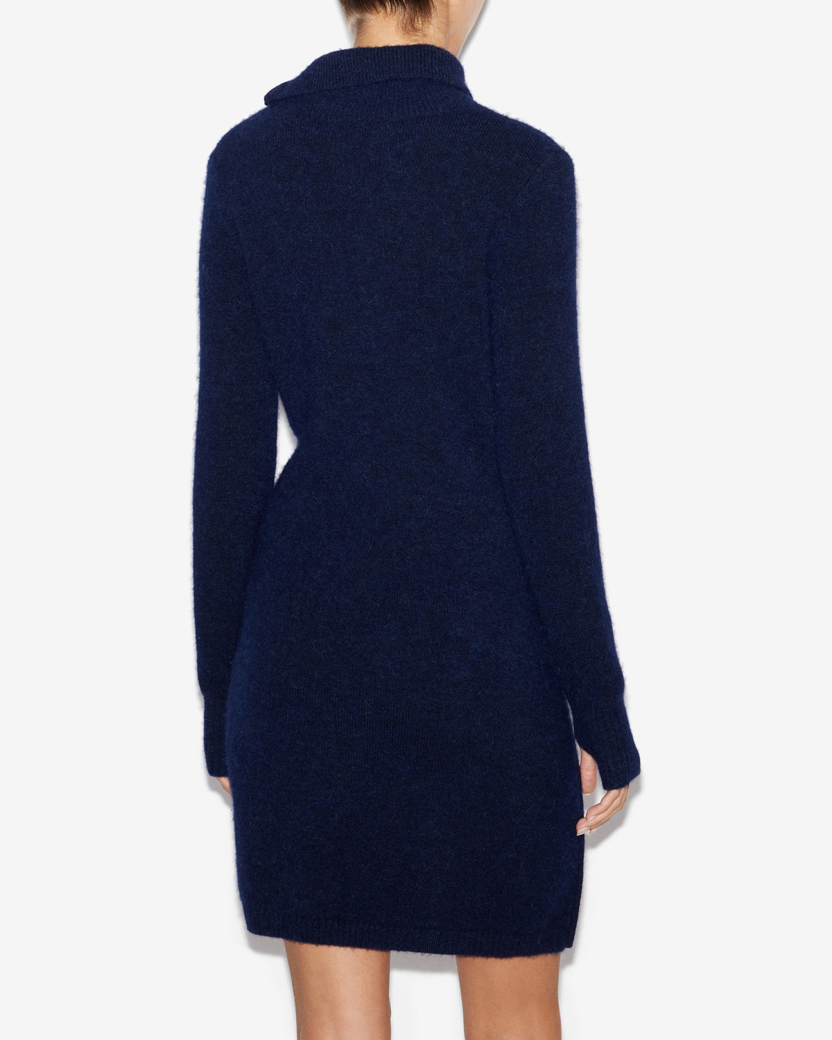 Ohara short alpaca sweater dress - Midnight - Woman - 4