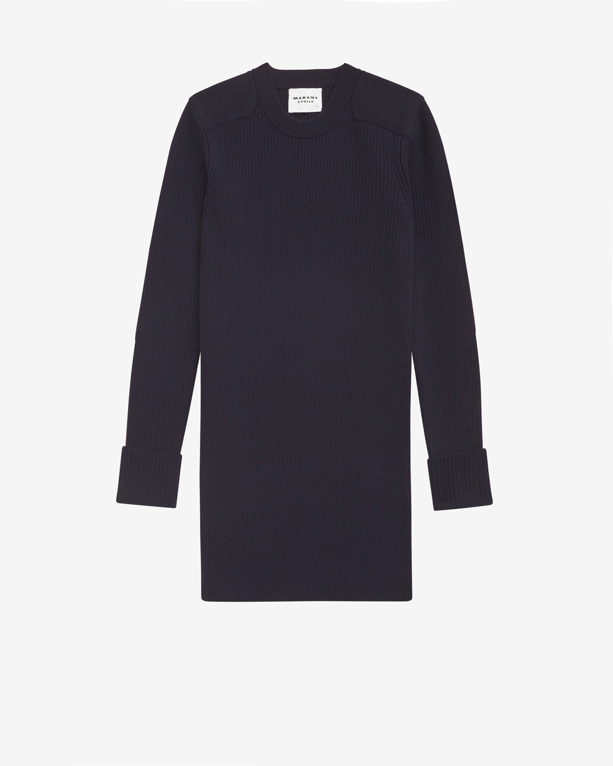 Garner short sweater dress in merinos wool - Midnight - Woman - 5