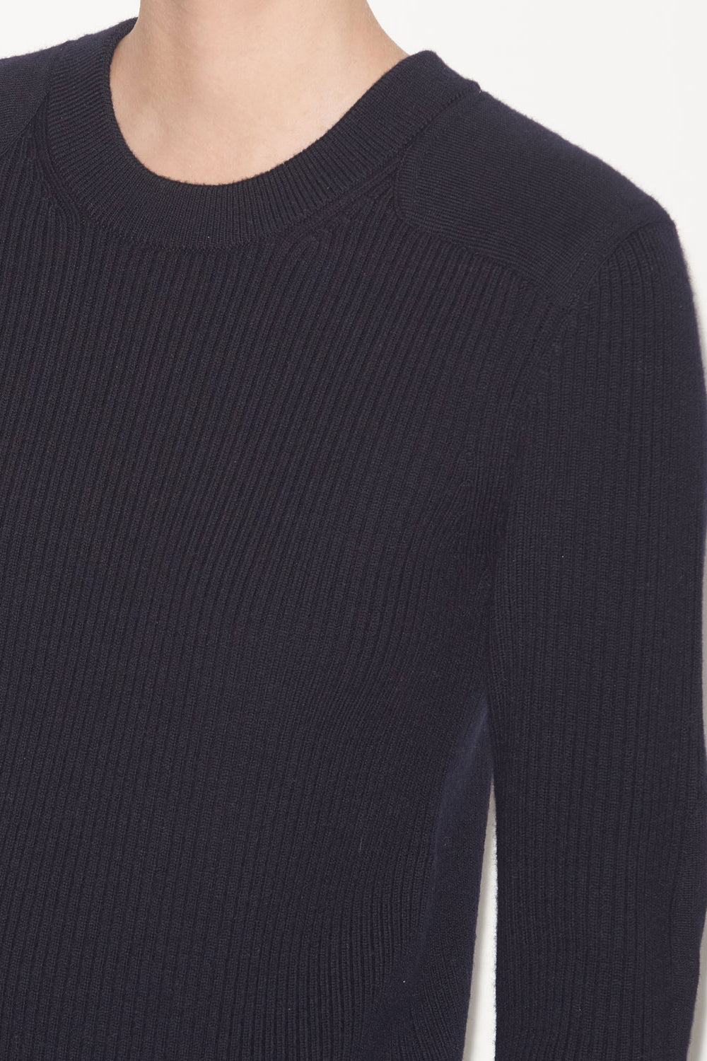 Garner short sweater dress in merinos wool - Midnight - Woman - 3