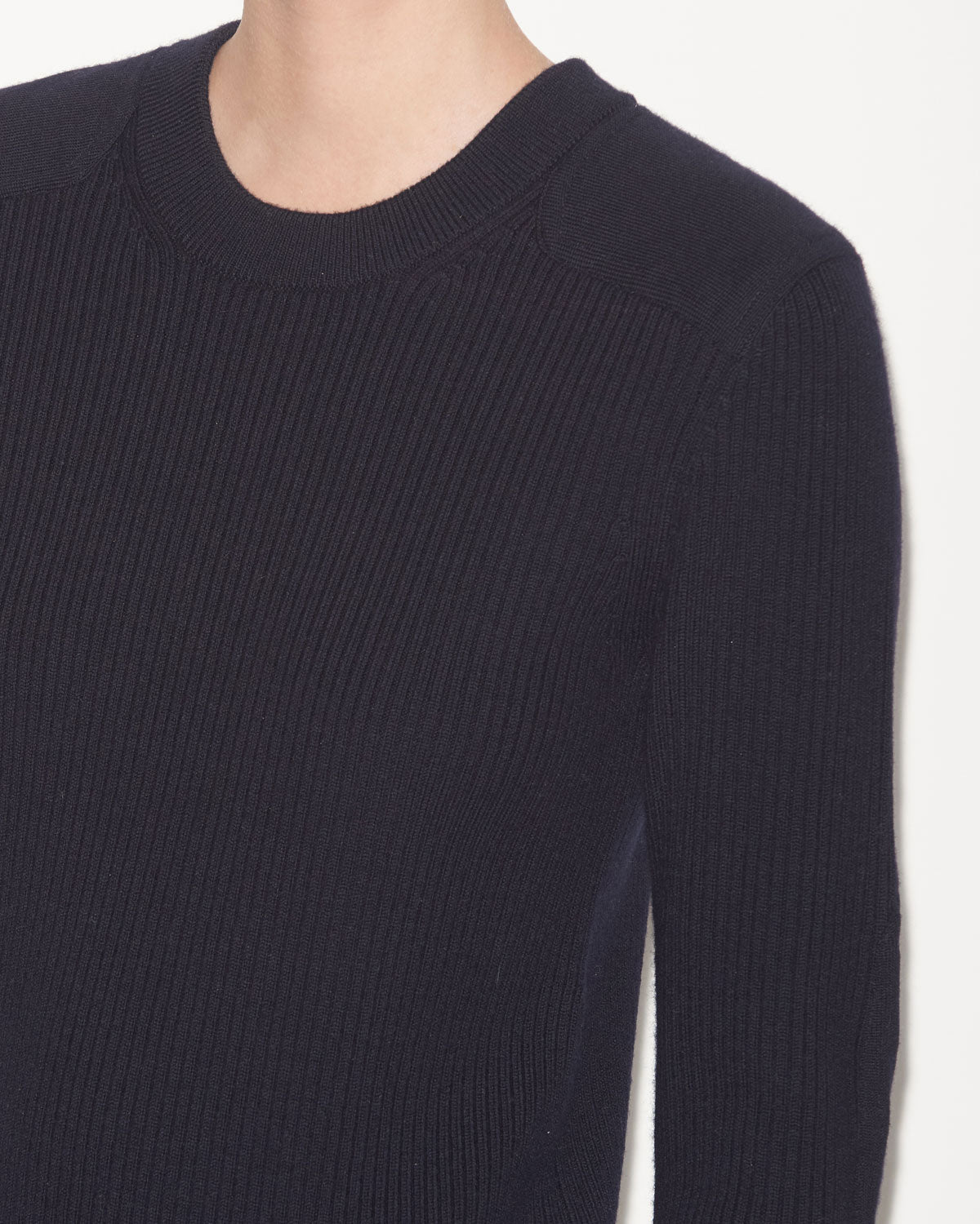 Garner short sweater dress in merinos wool - Midnight - Woman - 2