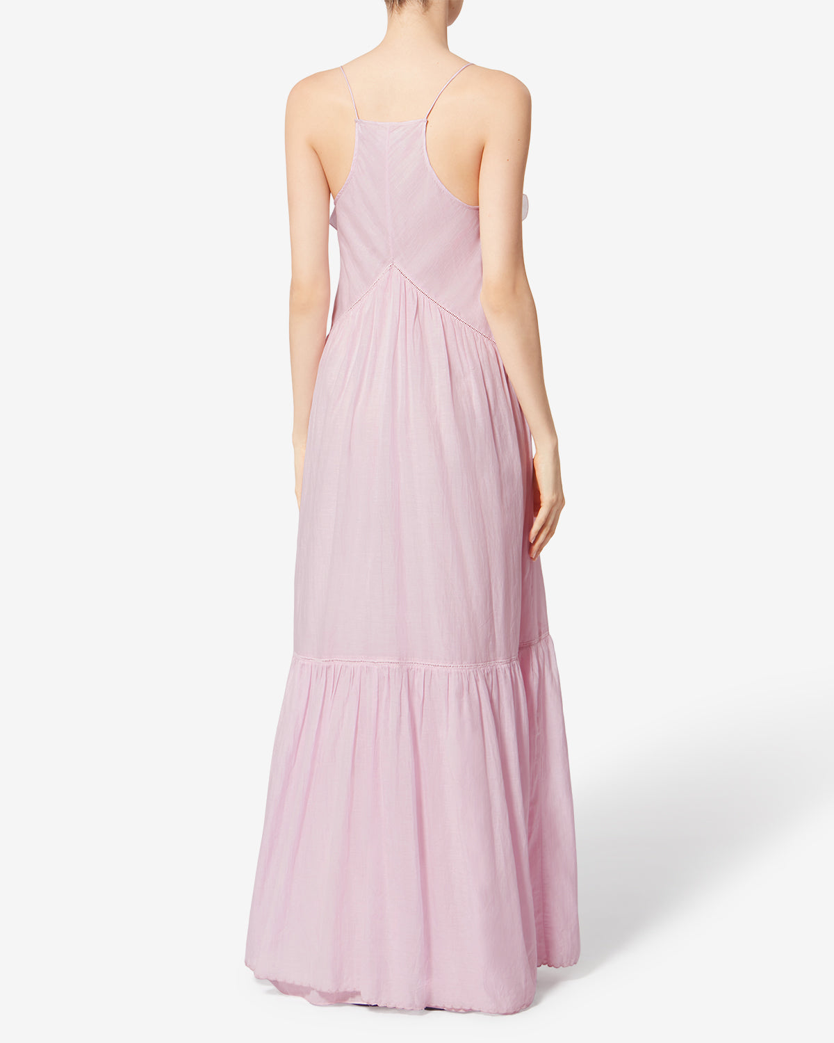 Vestido de tirantes vasma de voile de algodón - Light pink - Woman - 3