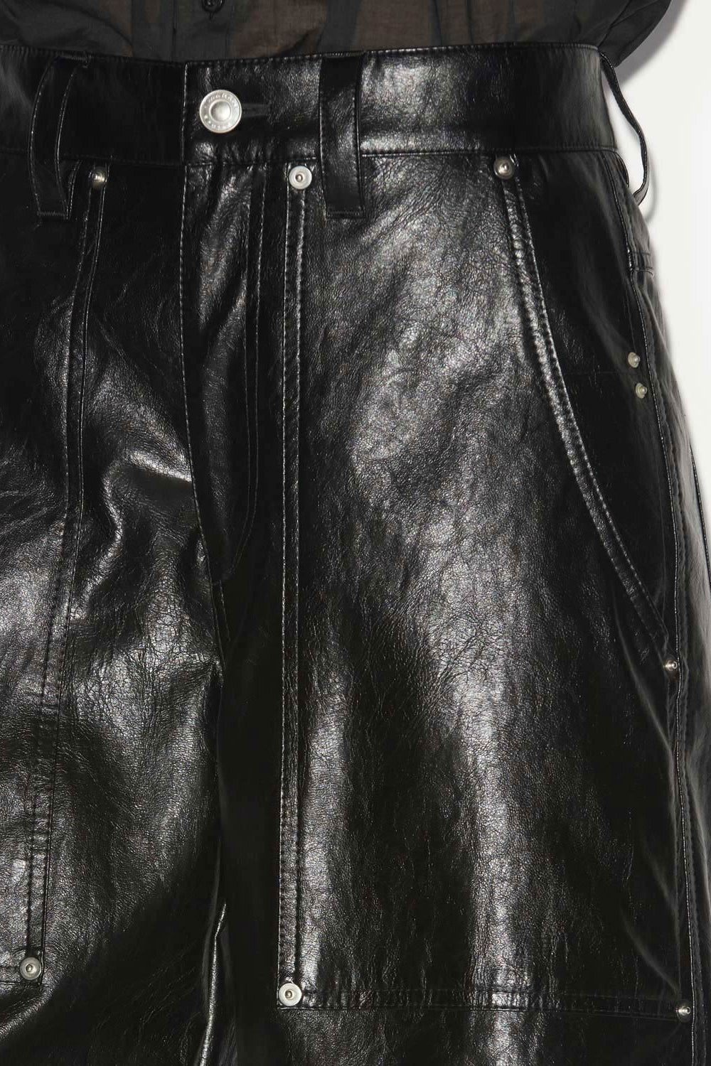 Short effet cuir azilia - Noir - Woman - 3