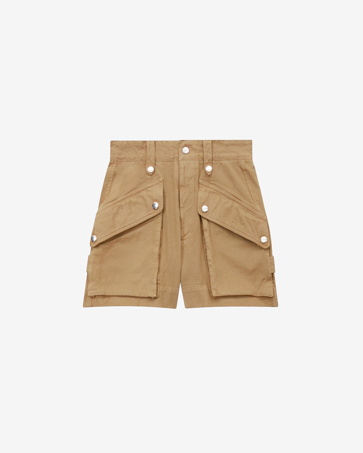 Jemmy workwear style shorts in plain-colored cotton - Khaki - Woman - 5
