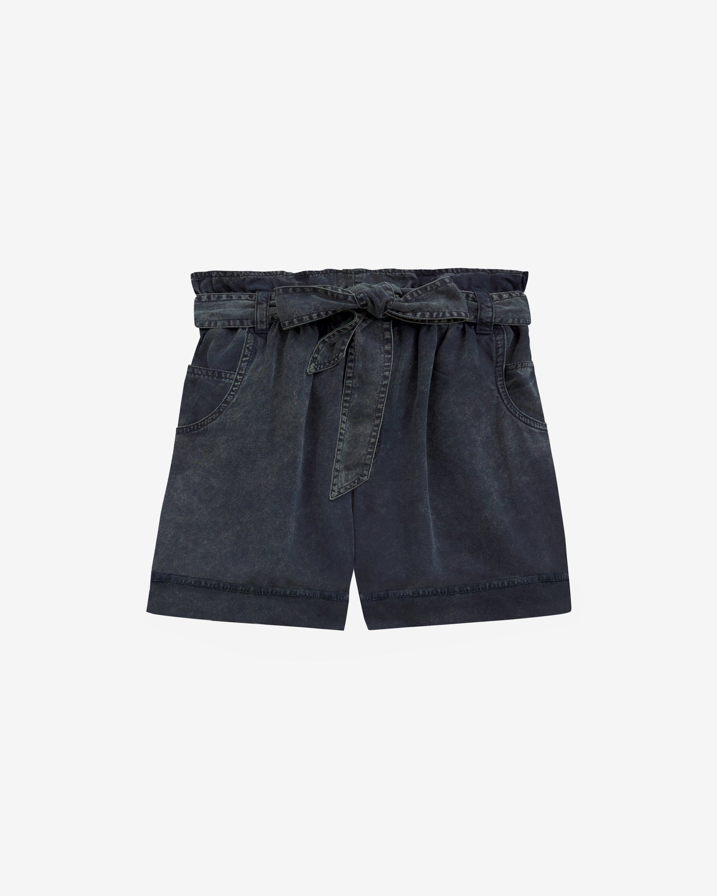 Pierine short chambray shorts - Black - Woman - 5