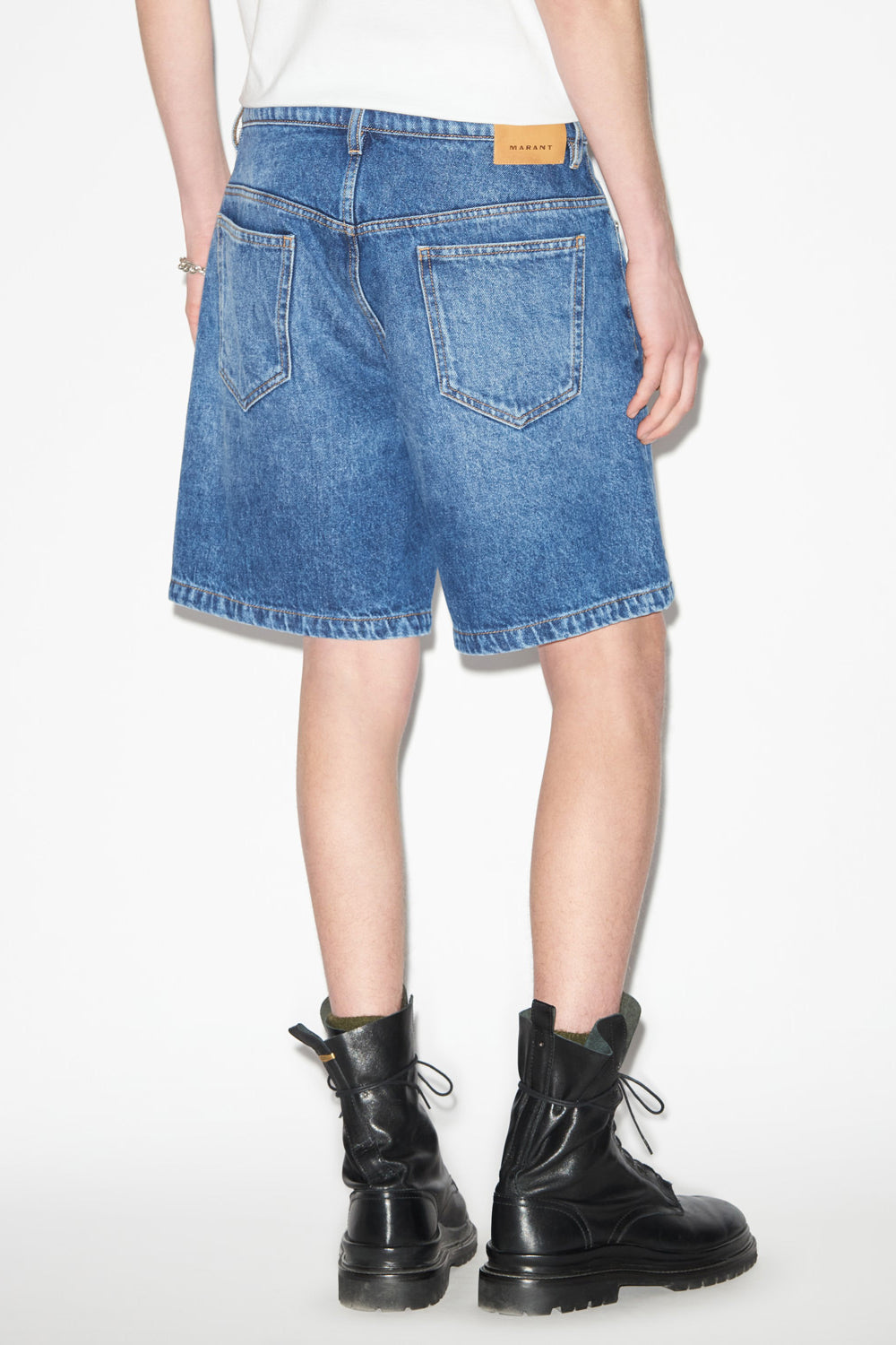 Short court en denim jerryli - Bleu - Man - 5