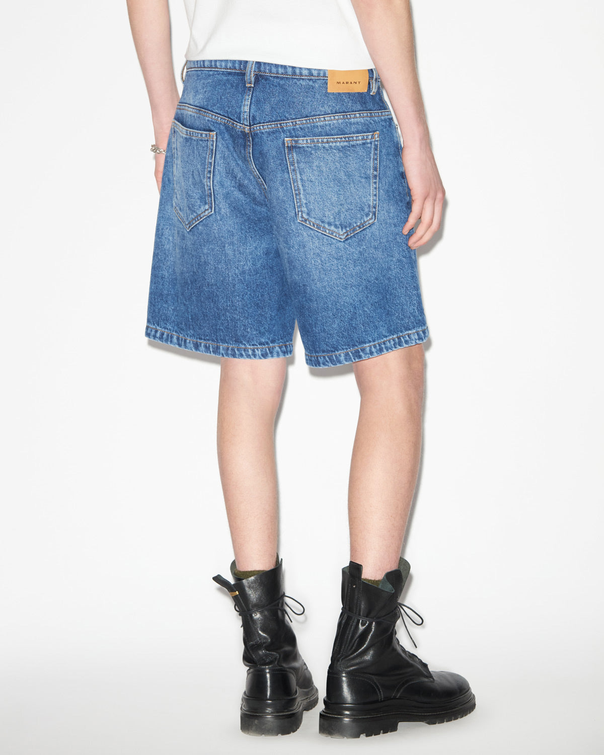 Short court en denim jerryli - Bleu - Man - 4