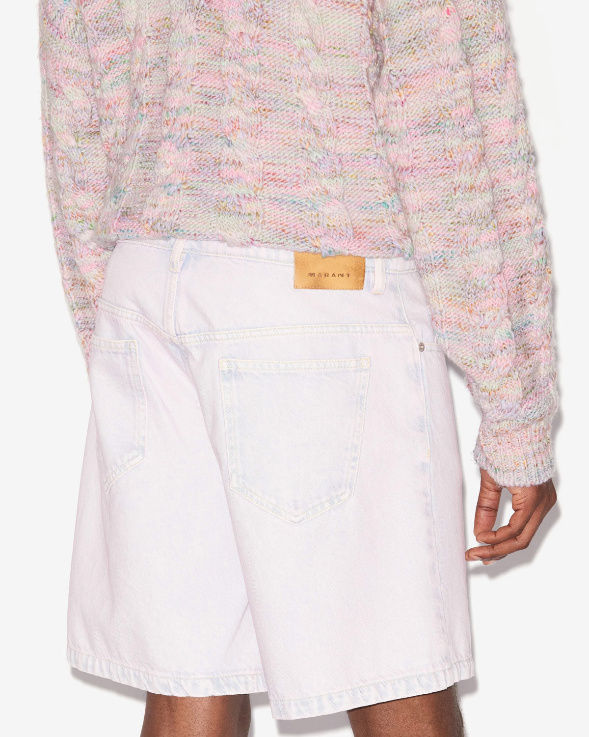 Short court en denim jerryli - Lilas - Man - 4