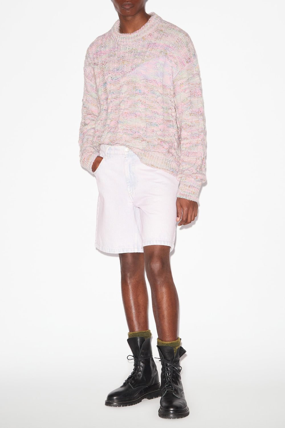 Short court en denim jerryli - Lilas - Man - 2