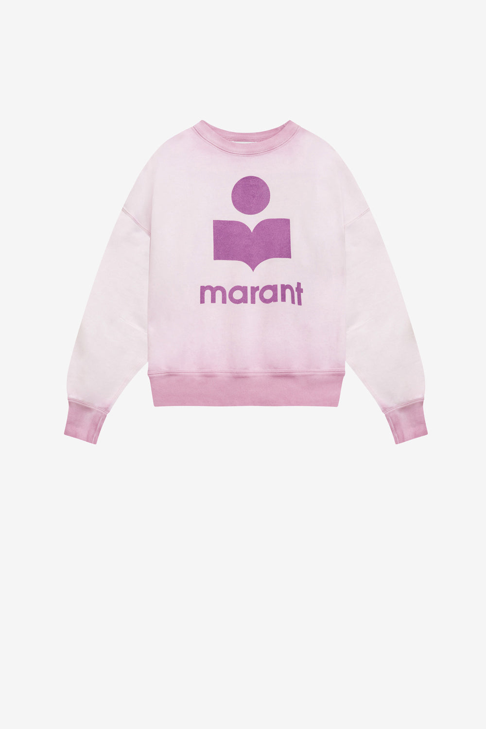 Sweatshirt mobily aus verwaschener baumwolle mit logo - Lilac - Woman - 1