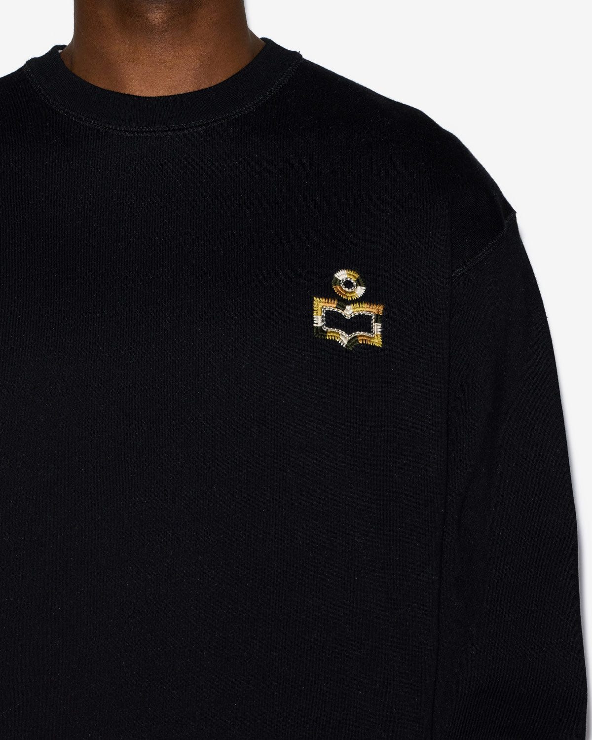 Sudadera mikoe de algodón con bordado - Negro lavado - Man - 2