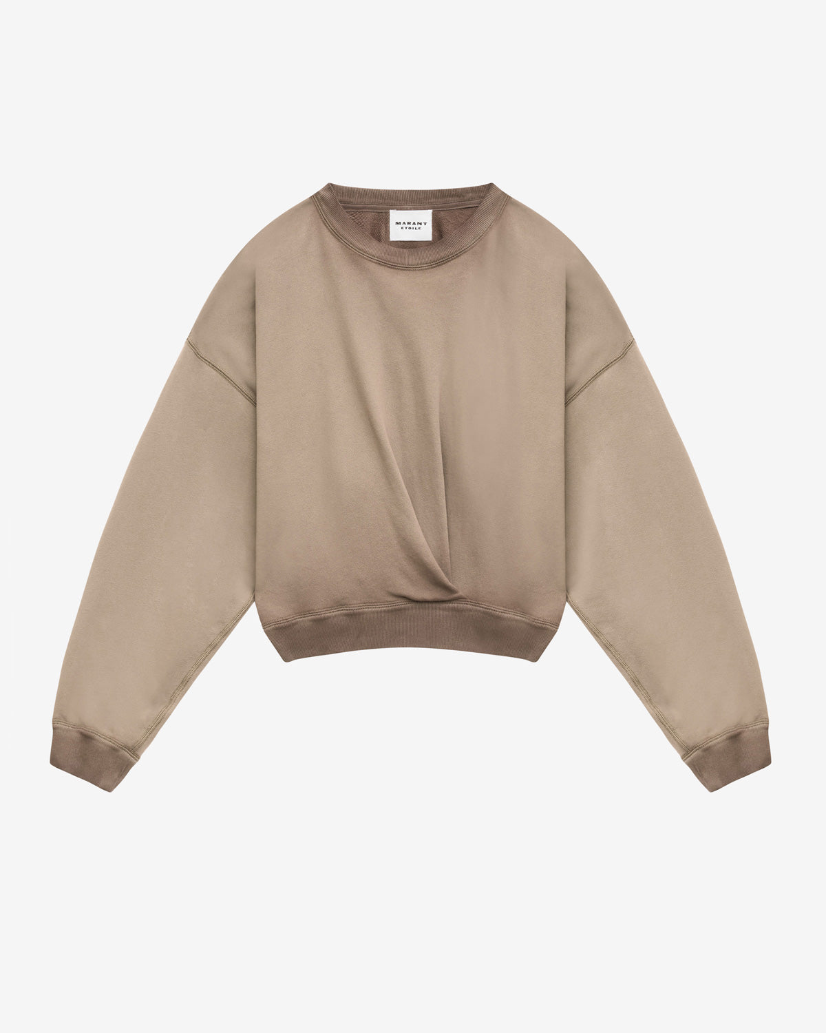 Paulia logo sweatshirt Woman Khaki 1