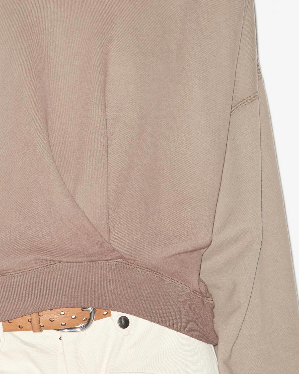 Paulia logo sweatshirt Woman Khaki 2