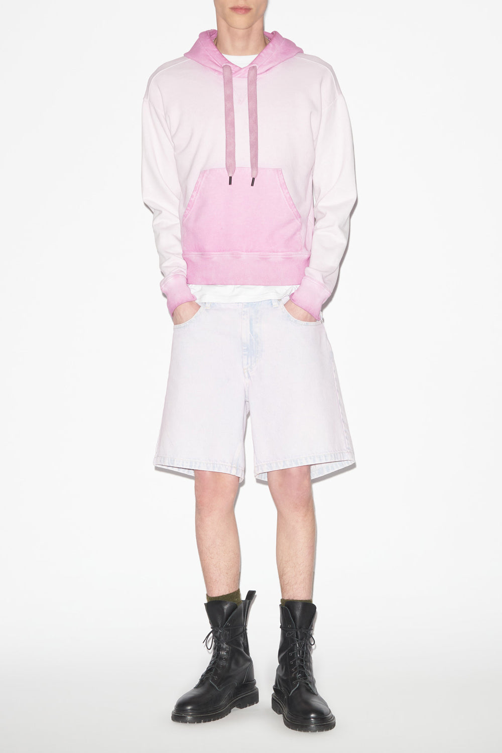 Sudadera mawy extragrande de algodón lavado - Lilac - Man - 2