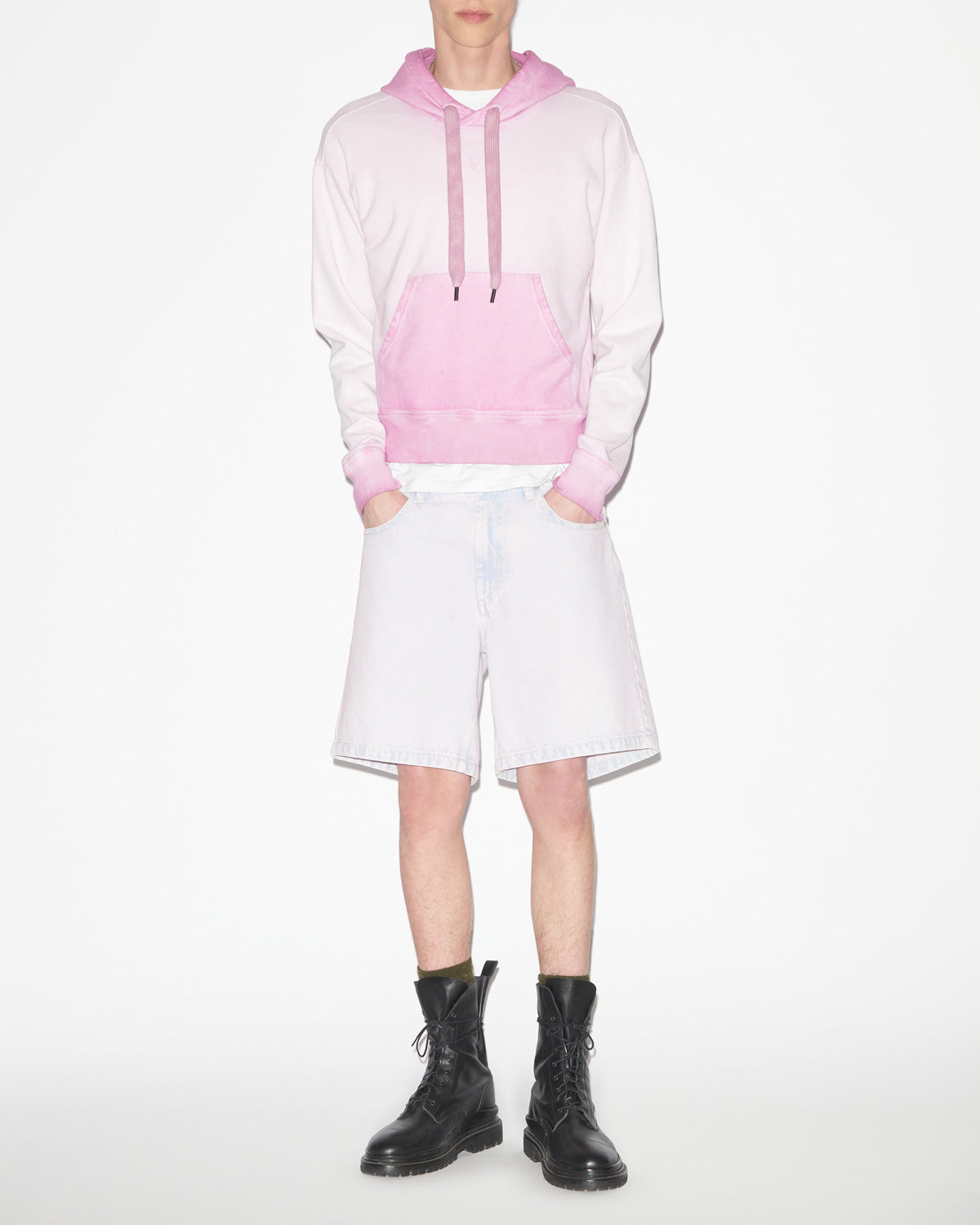 Sudadera mawy extragrande de algodón lavado - Lilac - Man - 1