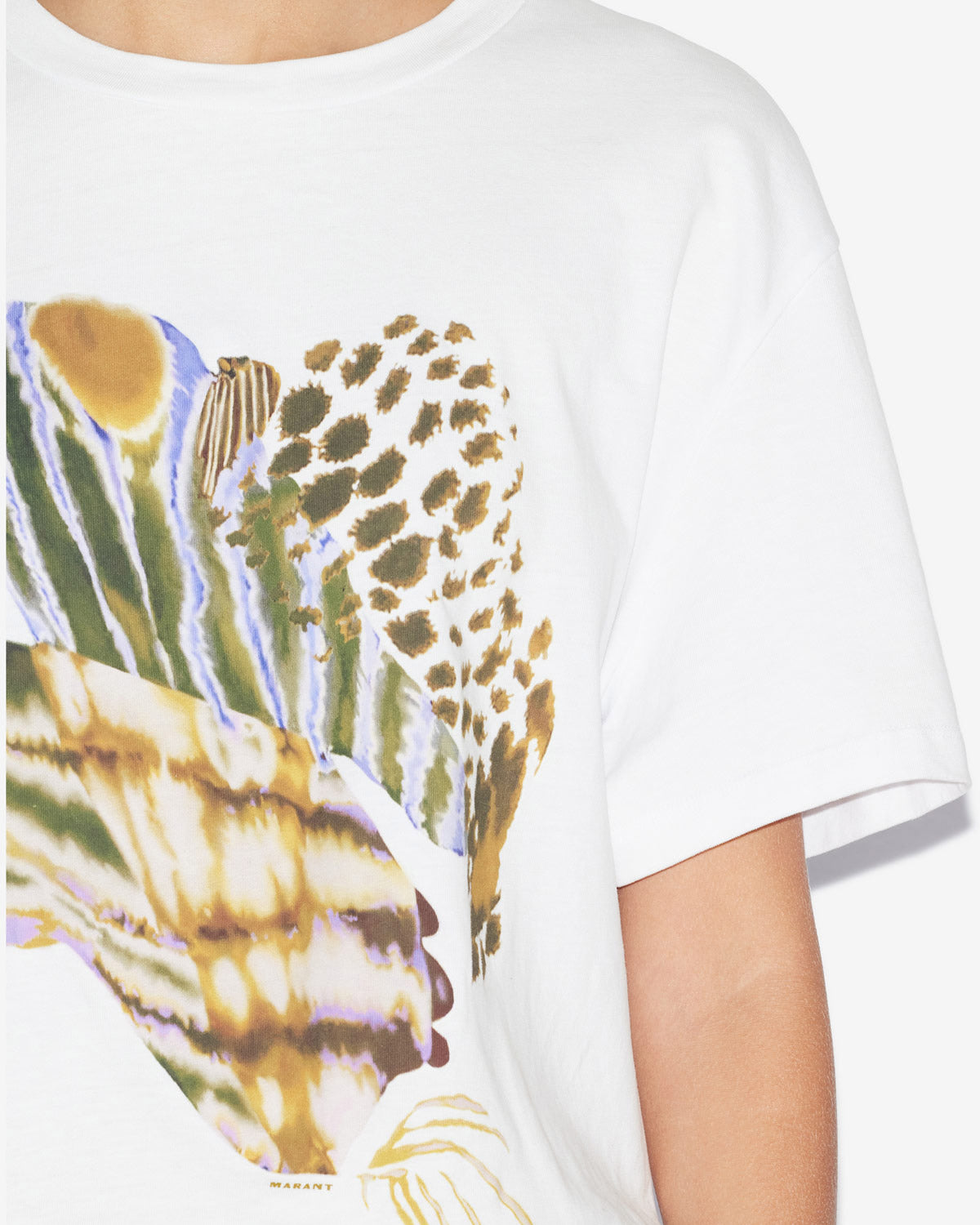 Camiseta estampada de algodón edwige - Blanco - Woman - 2