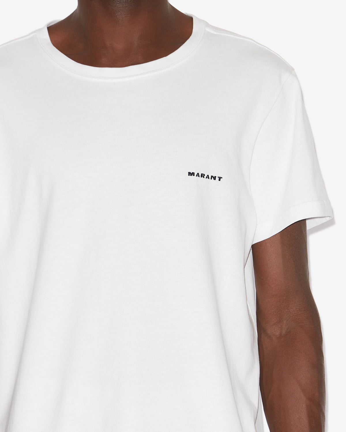 Camiseta de manga corta de algodón lisa zafferh - Blanco - Man - 2