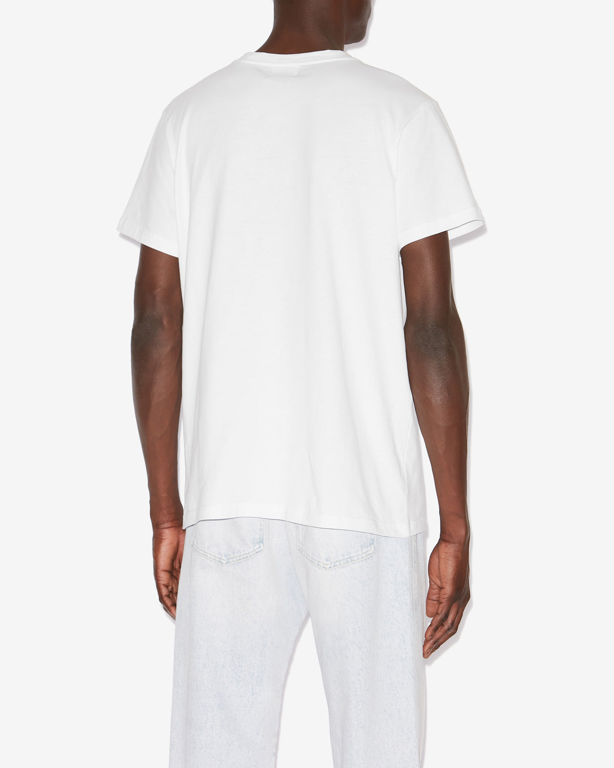 Camiseta de manga corta de algodón lisa zafferh - Blanco - Man - 4