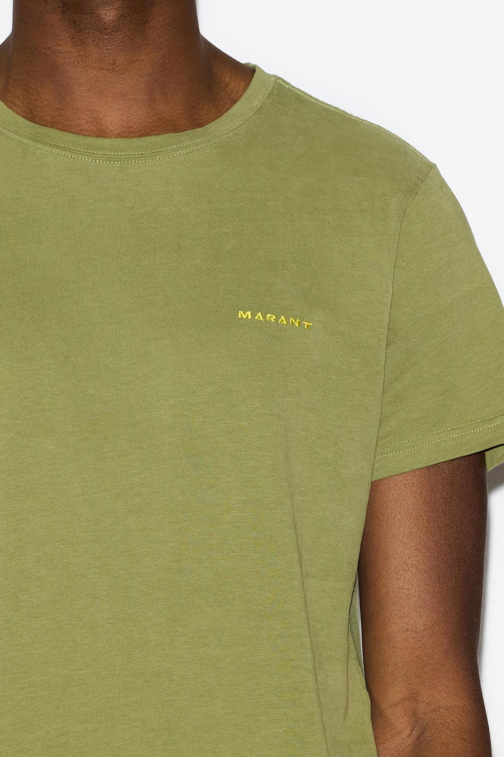 Camiseta de manga corta de algodón lisa zafferh - Caqui - Man - 3