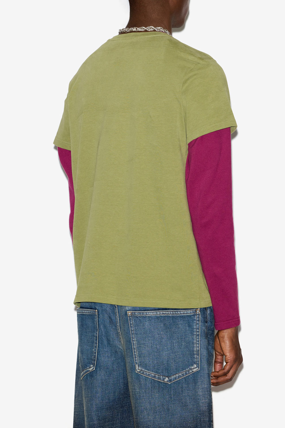 Camiseta de manga corta de algodón lisa zafferh - Caqui - Man - 5