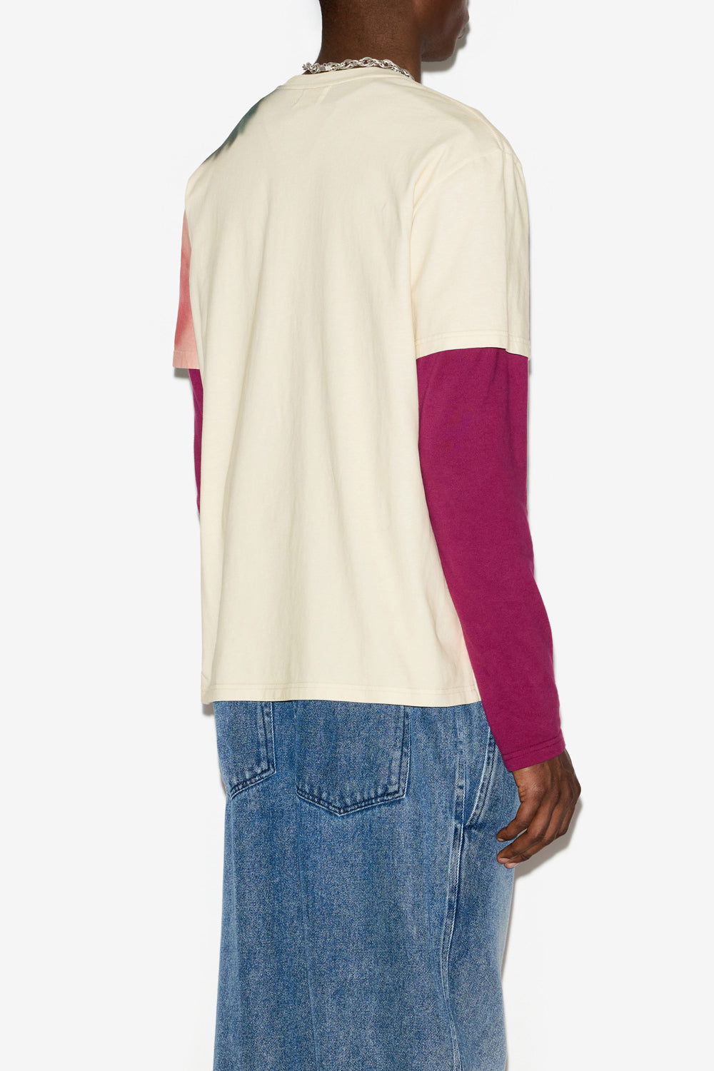 Camiseta de manga corta de algodón estampada honore - Crudo - Man - 5