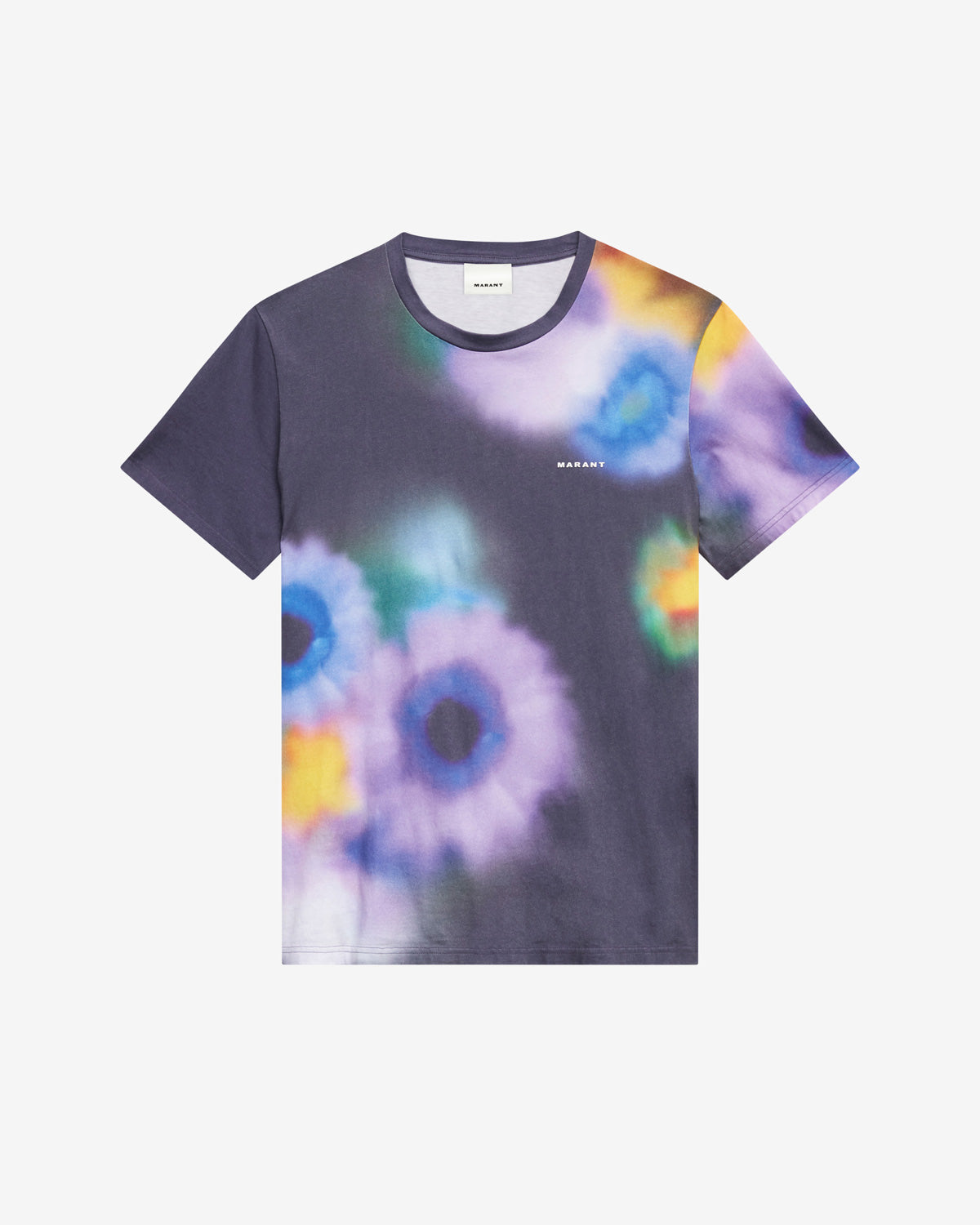 Honore short-sleeve printed cotton t-shirt - Faded night - Man - 5