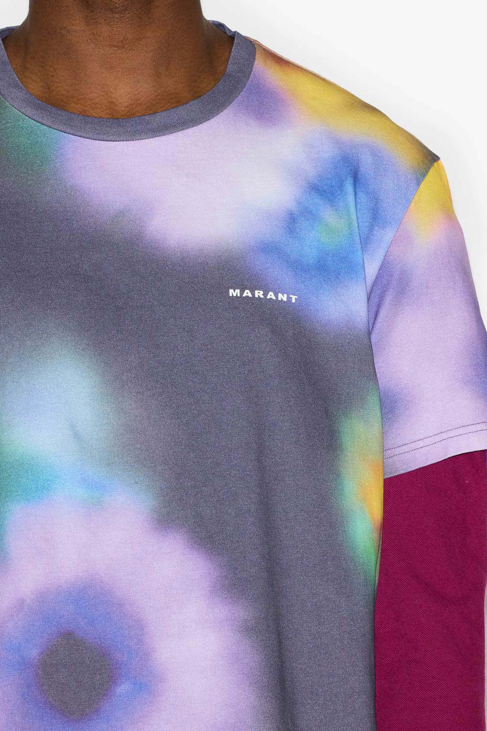 Camiseta de manga corta de algodón estampada honore - Faded night - Man - 3