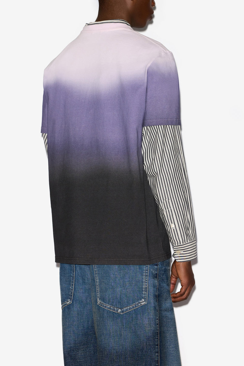 Camiseta de manga corta de algodón estampada honore - Púrpura - Man - 5