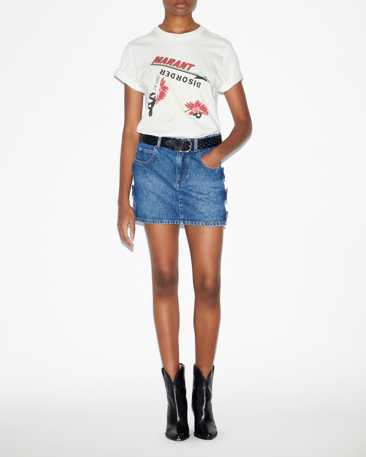 T-shirt imprimé en coton zoeline - Blanc - Woman - 1