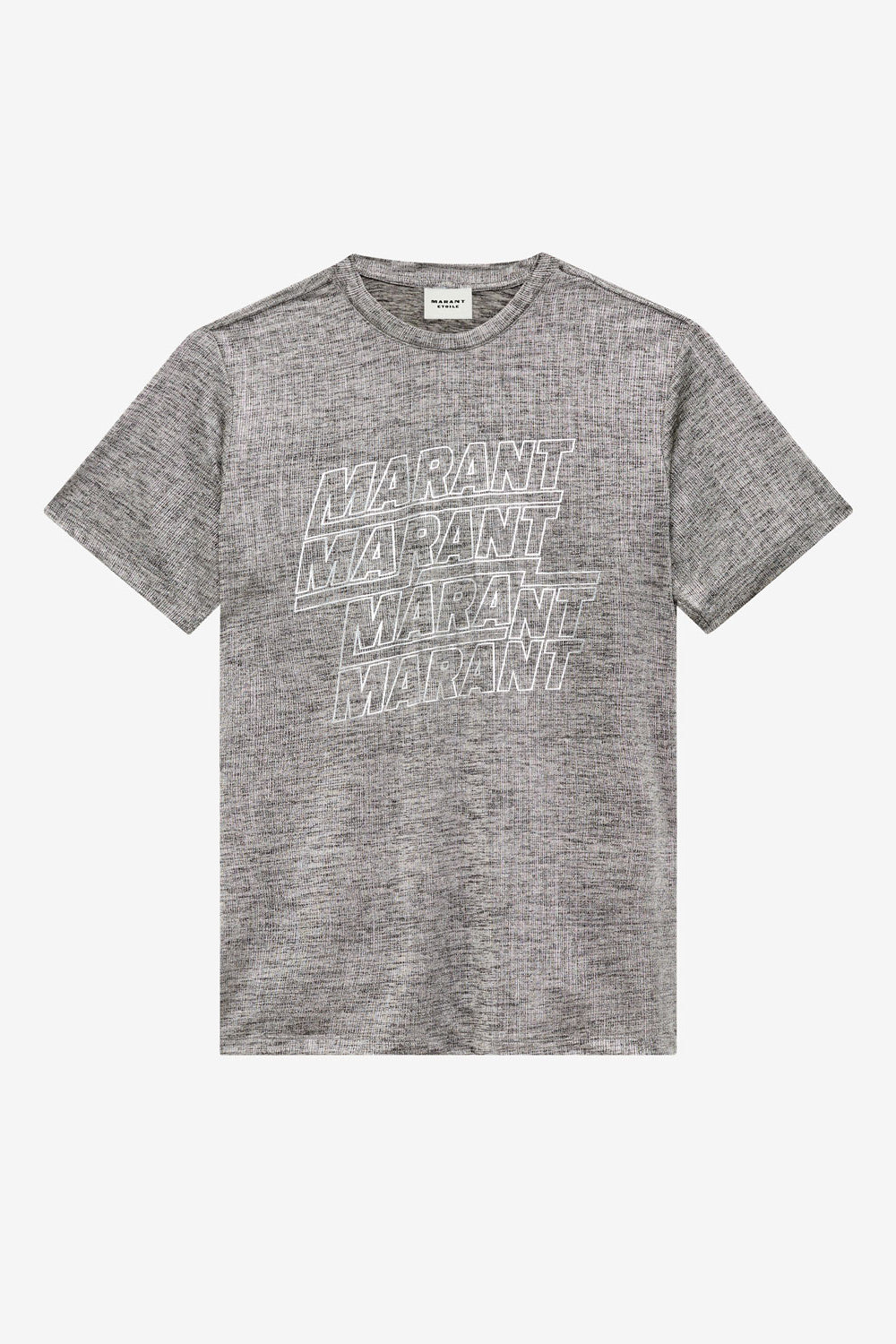 Zoeline ロゴ入りメタリックジャージー製 tシャツ - Gray-silver - Woman - 1