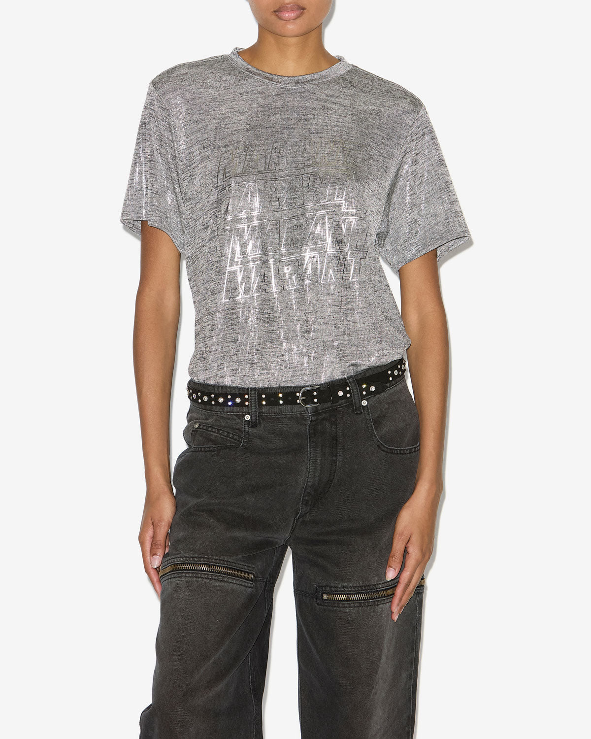 Zoeline tシャツ Woman Gray-silver 5