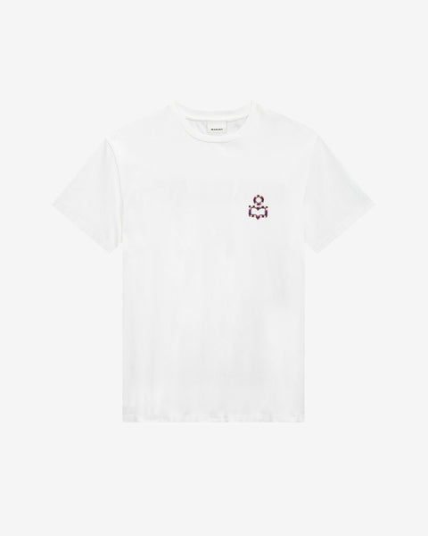 [ISABEL MARANT ETOILE]★HUGO Tシャツ TS0149HB★関税込 Hugo T-shirt Man white | ISABEL MARANT Official online store