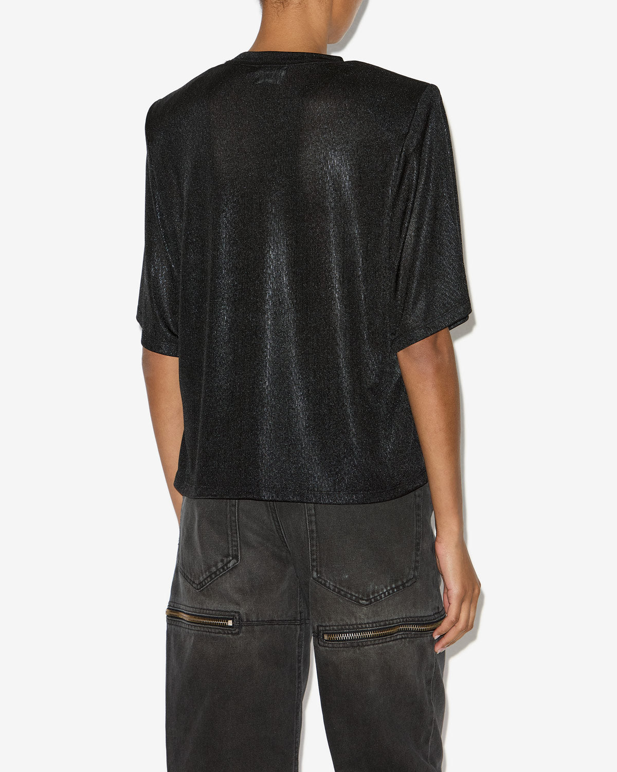 Freya ロゴ入り クロップド ジャージ tシャツ - 黒 - Woman - 4