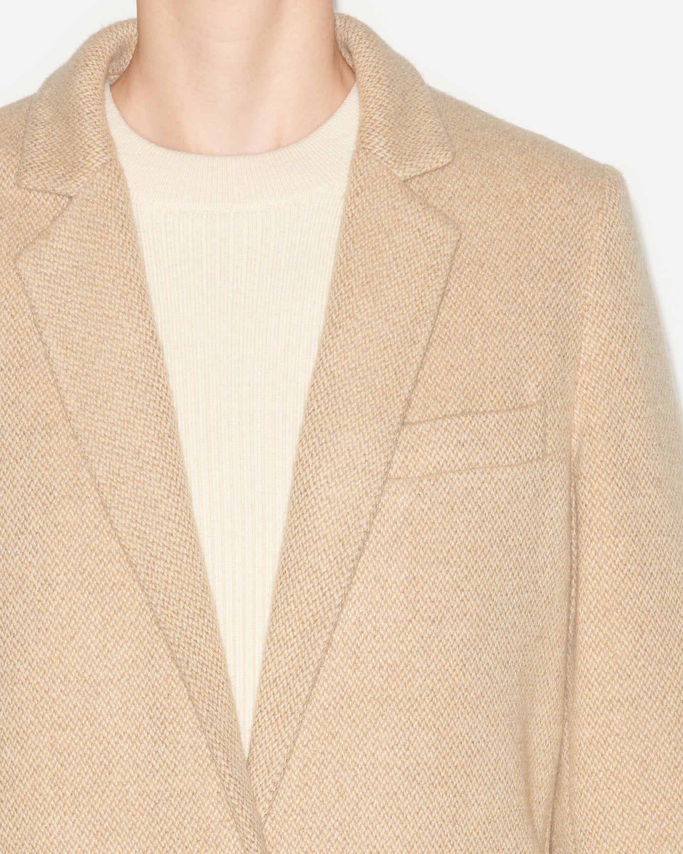 Giacca sartoriale charlyne in misto lana - Ecru - Woman - 2