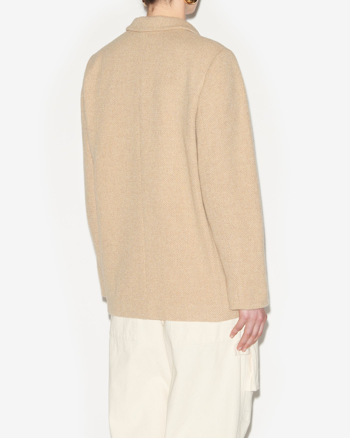 Giacca sartoriale charlyne in misto lana - Ecru - Woman - 4